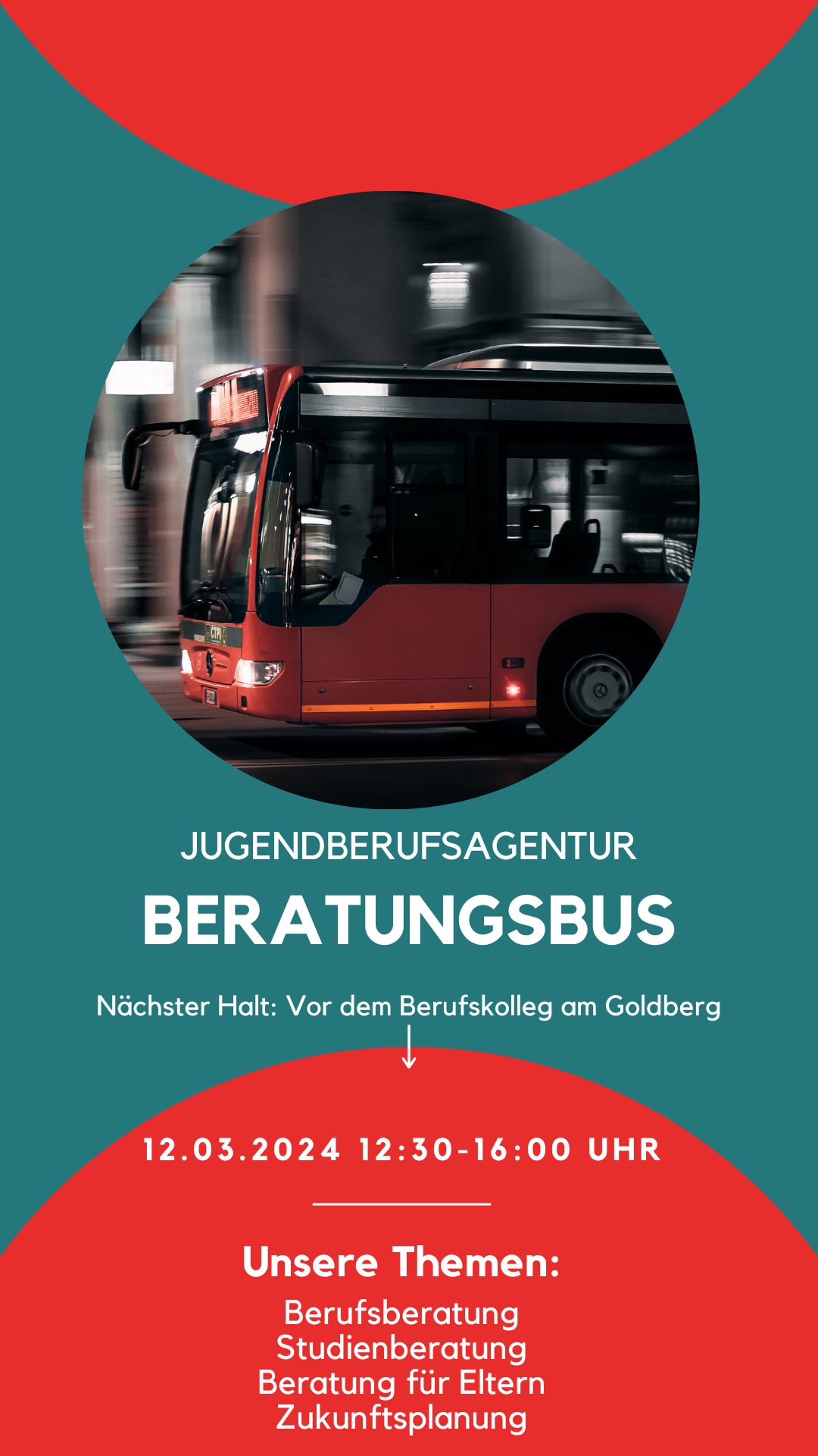 Moderne Berufsberatung: Der Jugendberatungsbus am BKaG
